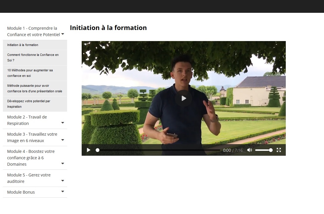 présentation formation