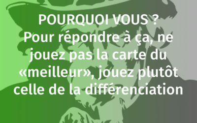 POURQUOI VOUS ET PAS UN AUTRE ? EXEMPLE DE RÉPONSE