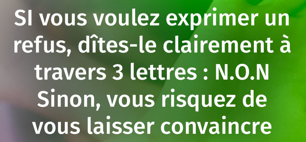 COMMENT DIRE NON Sans CULPABILISER - PLAN EN 5 ETAPES