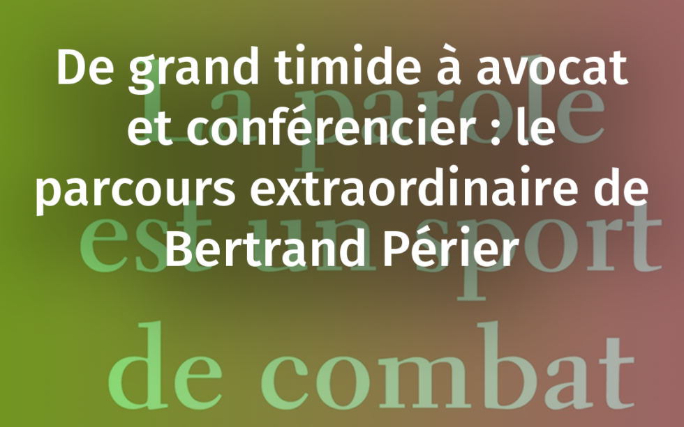 La Parole Est Un Sport De Combat Livre Audio LA PAROLE EST UN SPORT DE COMBAT - BERTRAND PÉRIER
